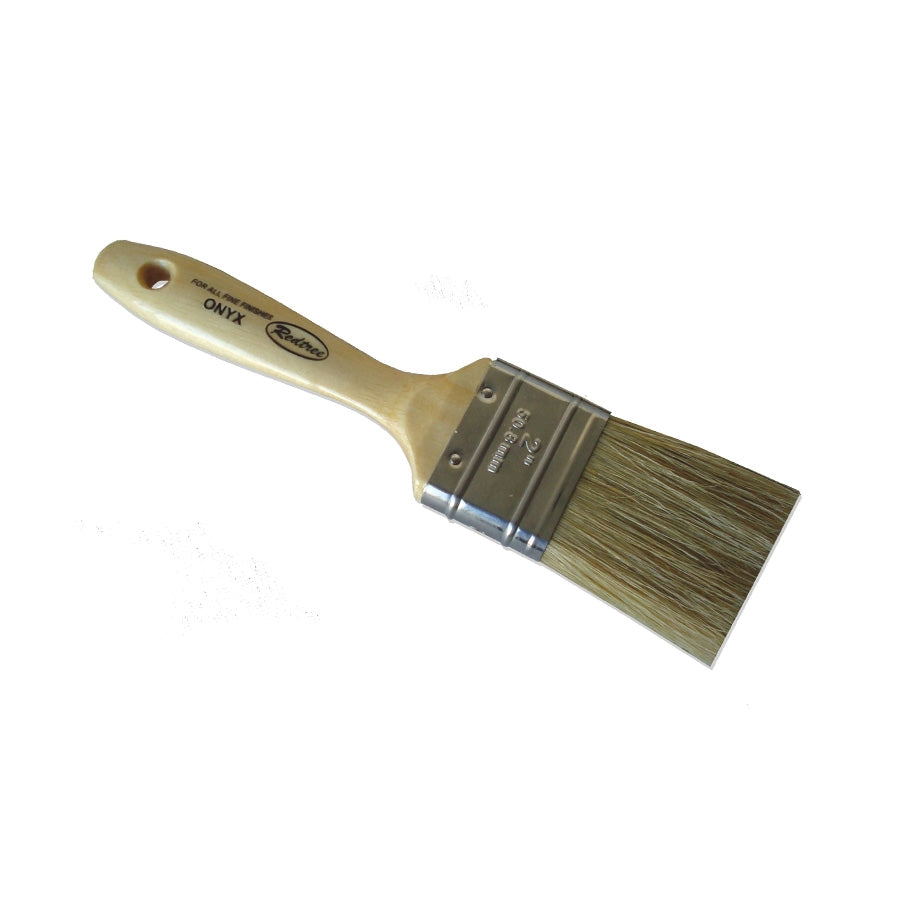 REDTREE IND ONYX PAINT BRUSH (WHITE BRISTLE - F [12043]