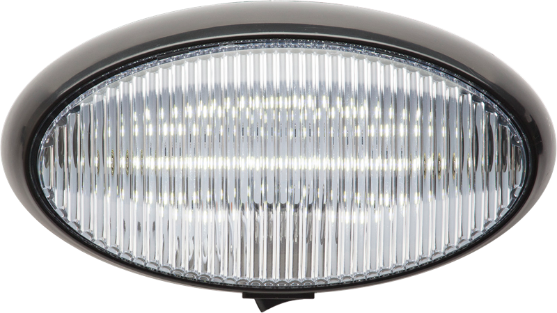 OPTRONICS LED PORCH;OVAL;SWITCH; BLK BASE:CLR [RVPLL13CBP]