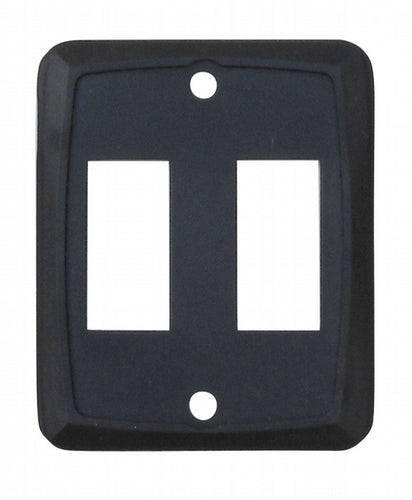 VALTERRA LLC DOUBLE SWITCH PLATE BLACK [DG215VP]