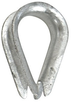WHITECAP IND GALVANIZED ROPE THIMBLE-1/2' [S-1541P]