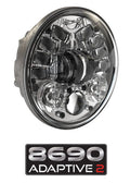 Jw Speaker 8690a2-12v LED Headlight  Chrome [0555101]