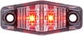 OPTRONICS LED MARK W/ CLEAR LENS;MINI;RED [MCL13CR2B]