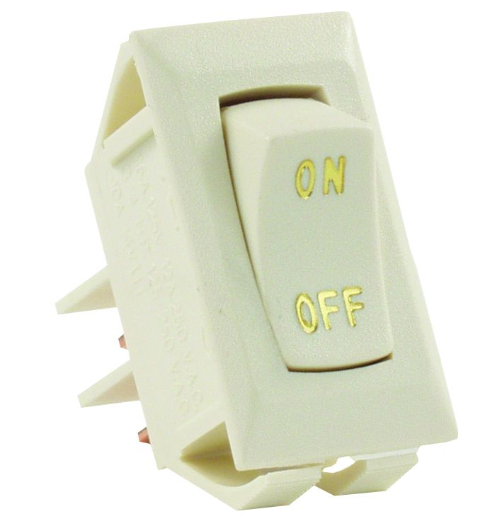 JR Products Label 12v on/Off Sw Ivry [12615]