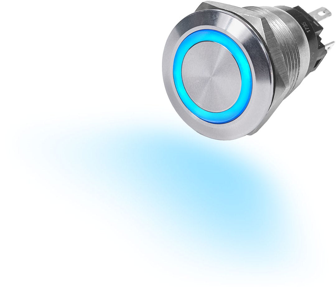 BLUE SEA SWITCH BUTTON SS 10A OFF-(ON) BLUE [4161-BSS]