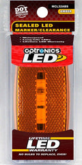 OPTRONICS LED M/C;OVAL;BLK; AMB [MCL32ABS]