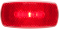 OPTRONICS ONE LED MARK LIGHT;OVAL;BLK BSE;RED [MCL0032RBB]