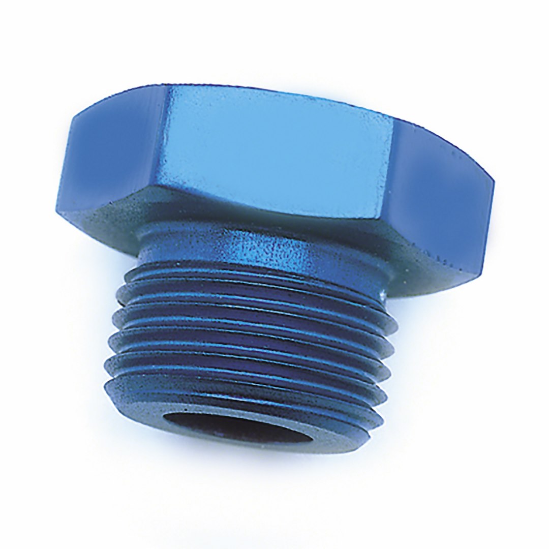 SPEEDFX -8AN BLU ST THRD(O-RING) PLG [560814]