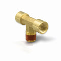 SUBURBAN MFG BRASS FITTING  T CONNECTOR  1/4' IN [LP-BTCON]