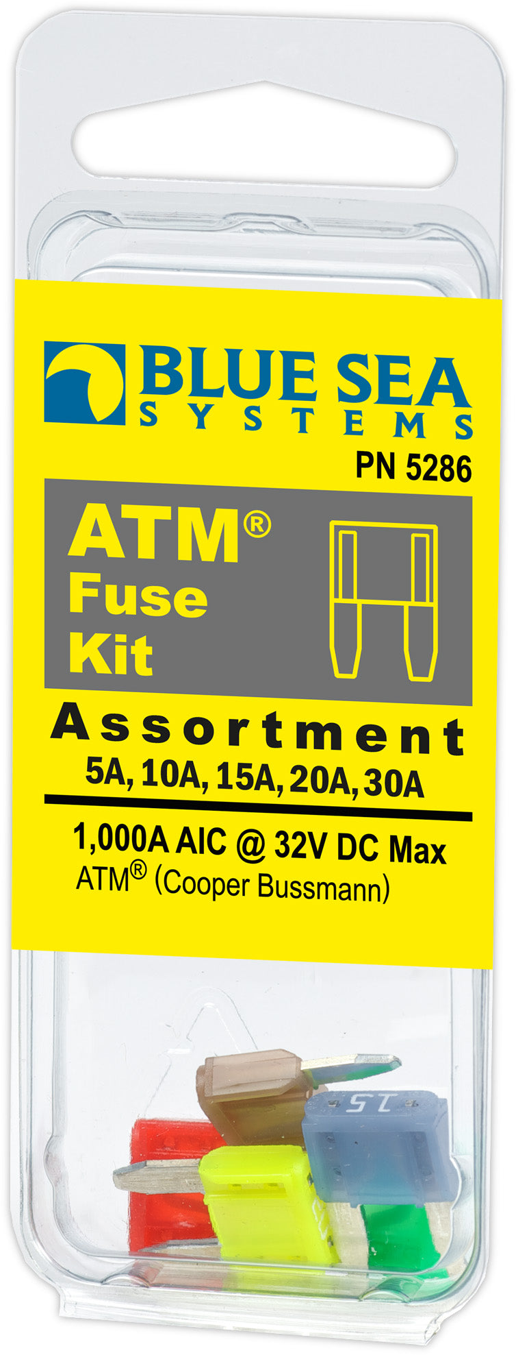 BLUE SEA FUSE KIT ATM 5 PIECE [5286-BSS]