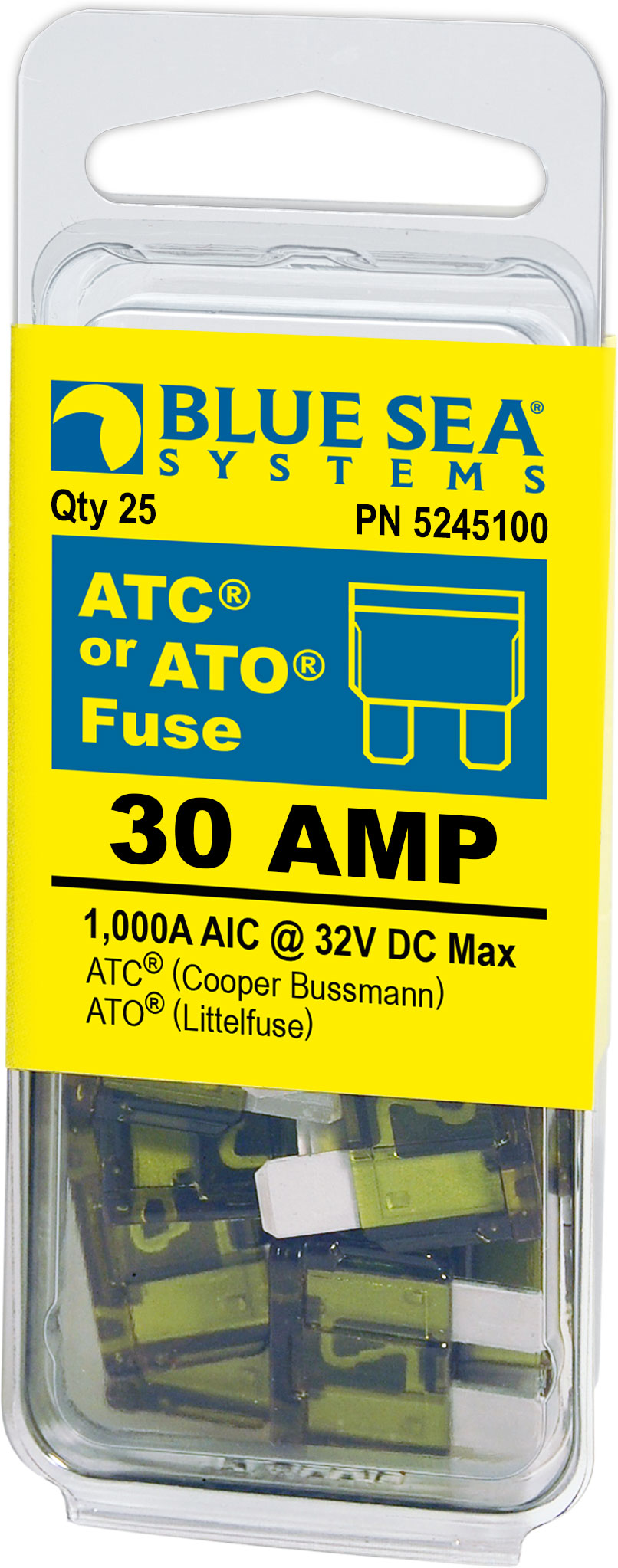 BLUE SEA FUSE ATO/ATC 30A PACK 25 [5245100-BSS]