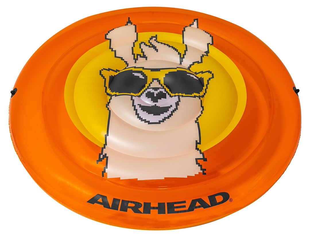 AIRHEAD POOL FLOAT - PIXEL ORANGE LLAMA [AHPF-067]