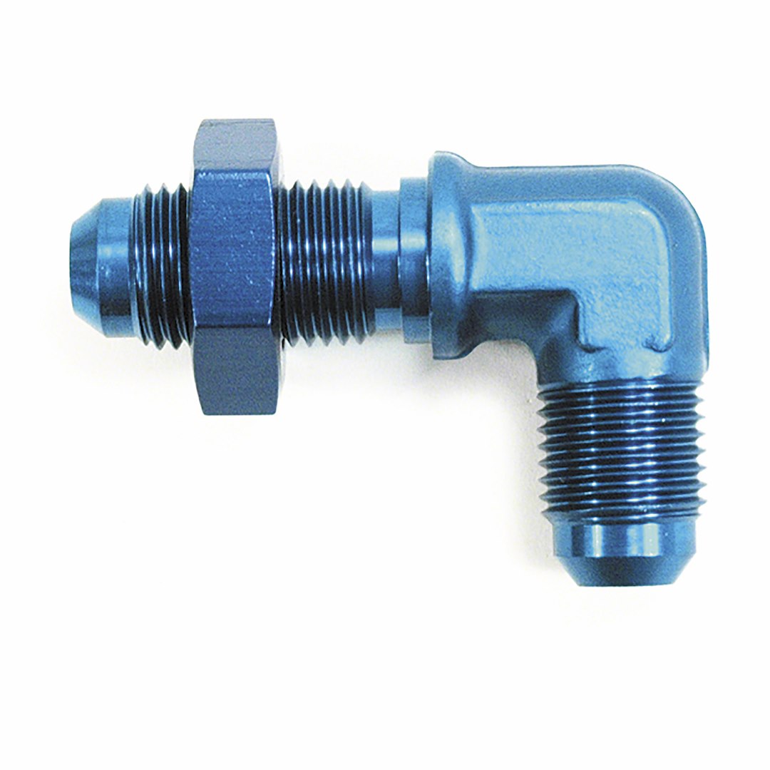 SPEEDFX -8AN 90 DEGREE BULKHEAD FLARE - BLU [560833]