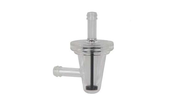 HELIX RACING FUEL FILTER  1/4' (6MM) 90 DEG  CON [118-9046]