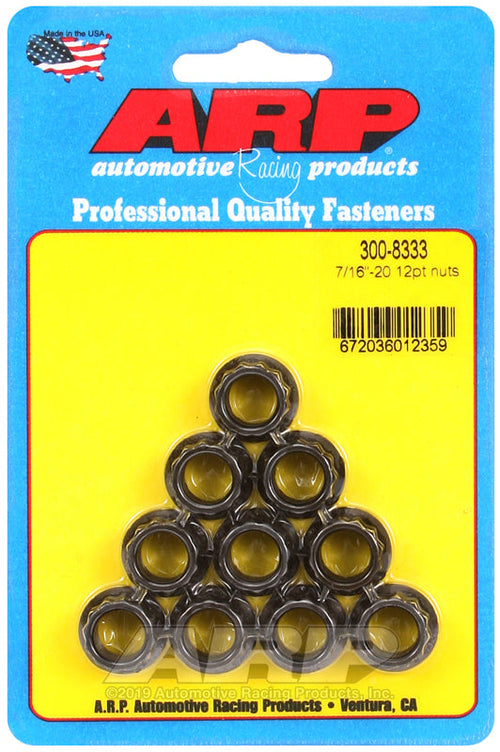 ARP NUTS 7/16-20 12PT PK/10 [300-8333]