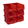 WEATHERGUARD RED BINS  6INX7.8INX15.4IN  6PACK [9859-7-02]