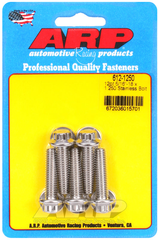 ARP 12 PT 5/16-18X1.25PK/5 [612-1250]