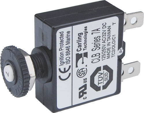 BLUE SEA CIRCUIT BREAKER PUSH BUTTON QC 7A [7053-BSS]