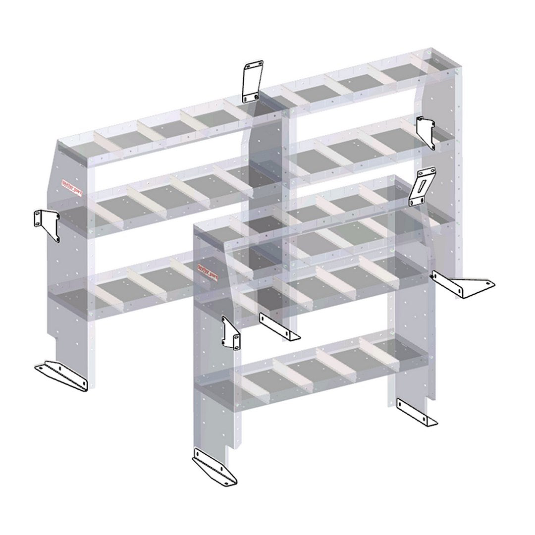 WEATHERGUARD METRIS SHELVING INSTALL KIT [9753-3-01]
