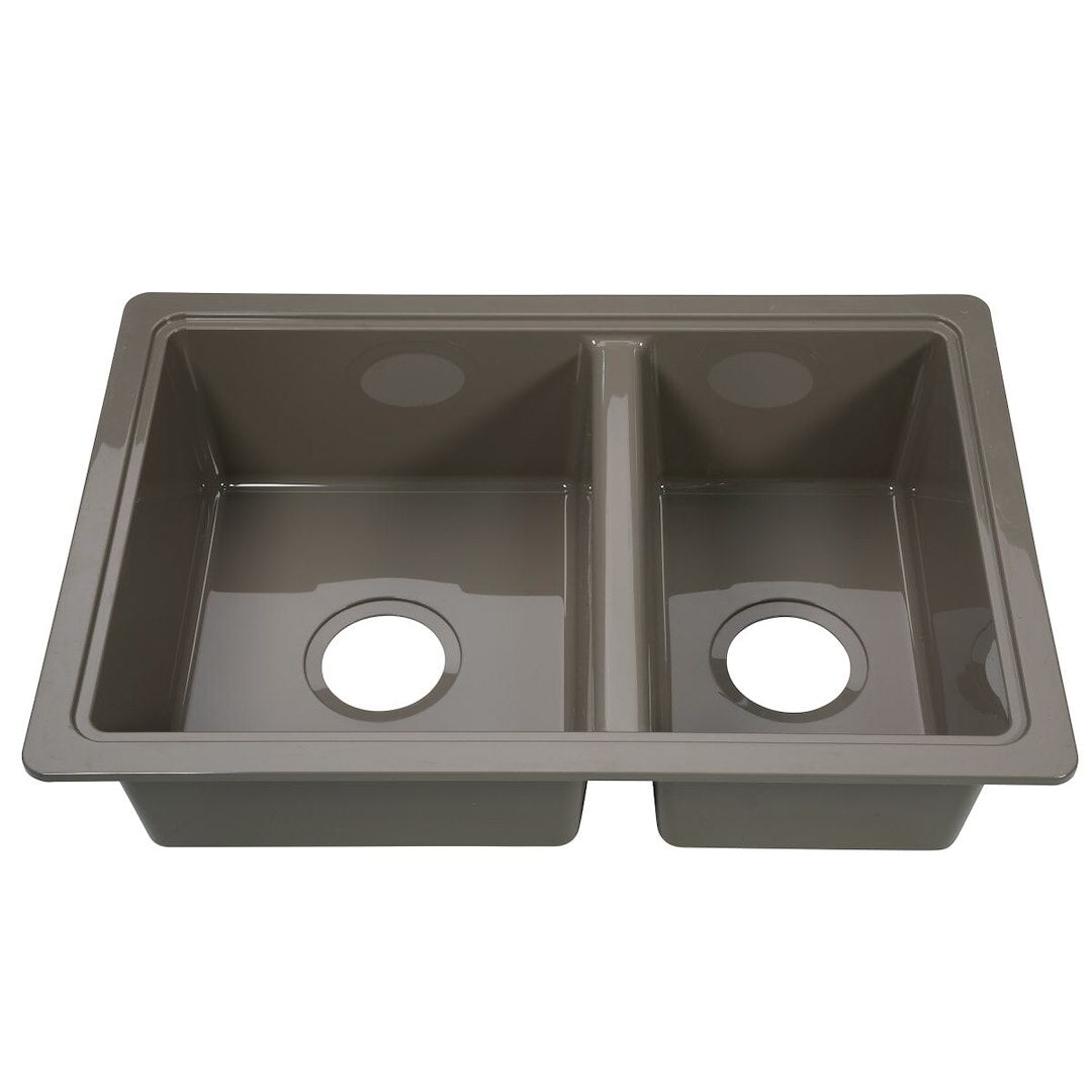 LIPPERT COMP 25' X 17' DOUBLE BOWL SINK - STAINL [808488]