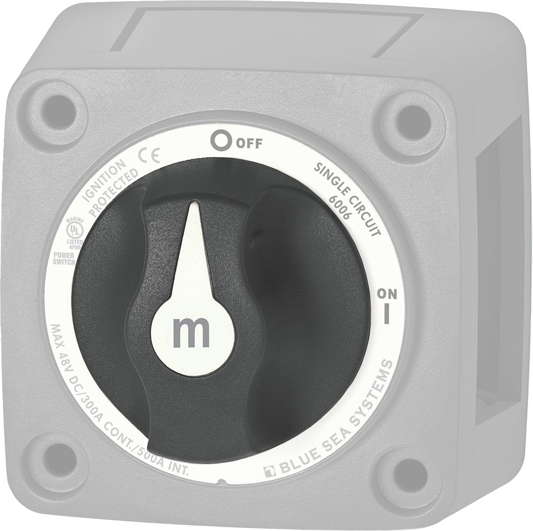 BLUE SEA SWITCH BATTERY M KNOB REPLACE BLK [7901200-BSS]