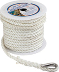 SEA DOG TWISTED NYLON ANCHOR LINE 3/8' [301110150WH-1]