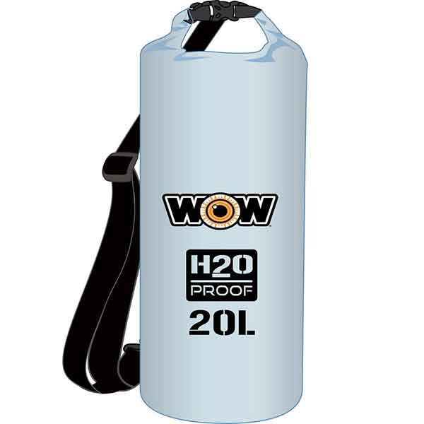 WOW SPORTS H2O PROOF 20L DRYBAG CLEAR [18-5080C]