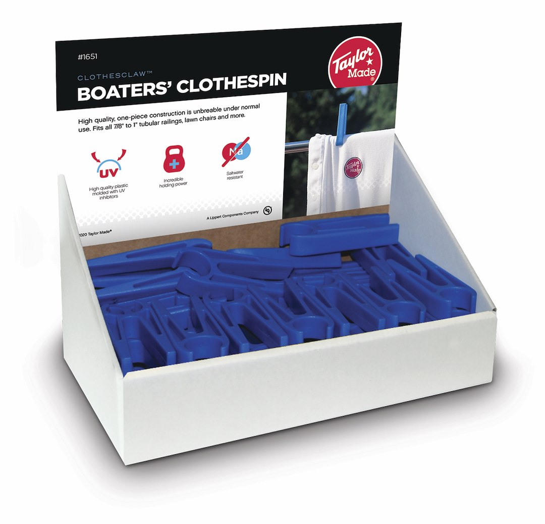 TAYLOR MADE BOATERS CLOTHSPIN DISPLAY BOX W 48 [1651]