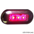 T-H MARINE RED OBLONG COURTESY LED [LED-51824-DP]