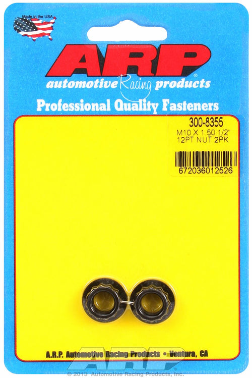 ARP M10X1.50 SS 12PT NUT KIT [400-8345]