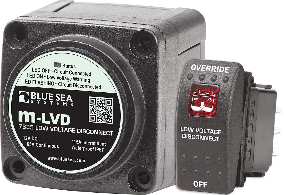 BLUE SEA SOLENOID M 65A 12V LVD [7635-BSS]