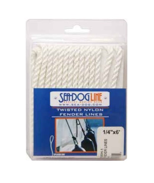 SEA DOG DOUBLE BRAIDED FENDER LINE 1/4 [302106006WH-1]