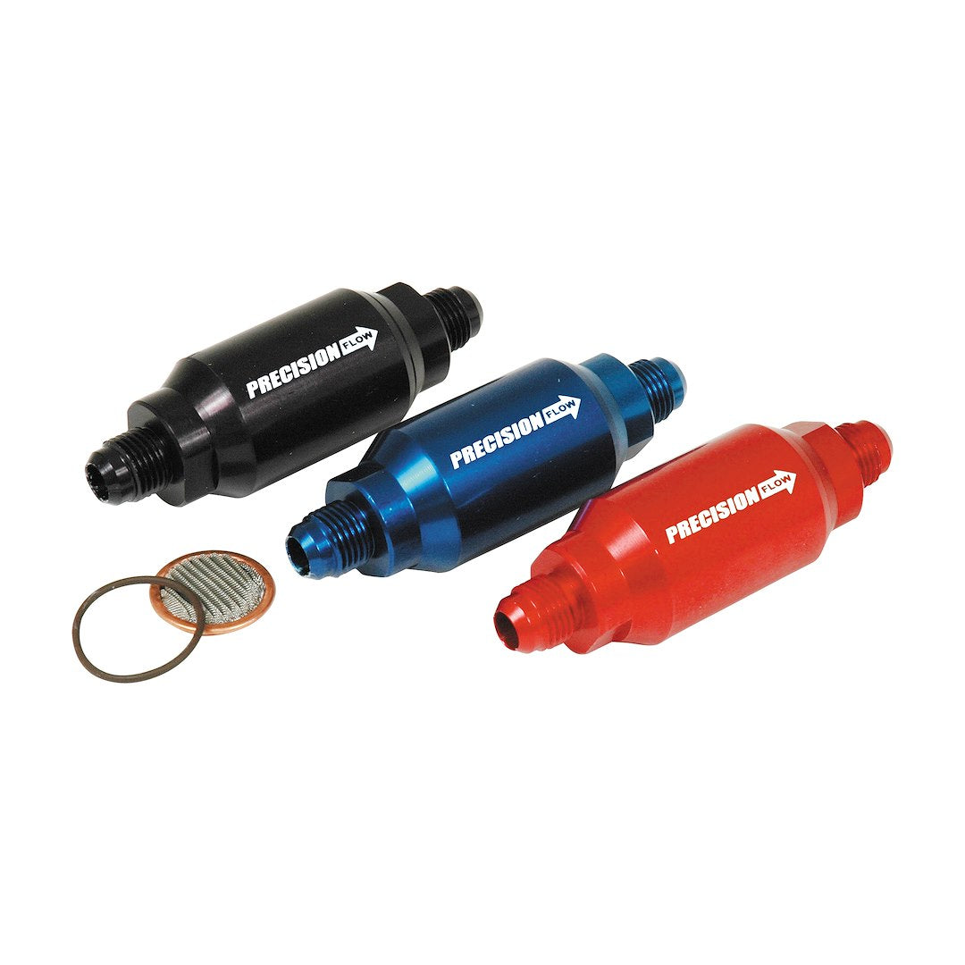 SPEEDFX BLU IN-LINE FUEL FILTER  -8AN X 4' [5779080BL]