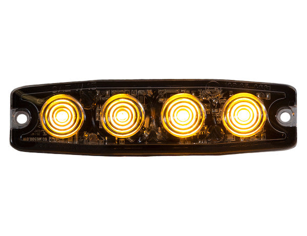 BUYERS PROD LIGHT STROBE 4-3/8IN 4-LED AMBER  1 [8892240]