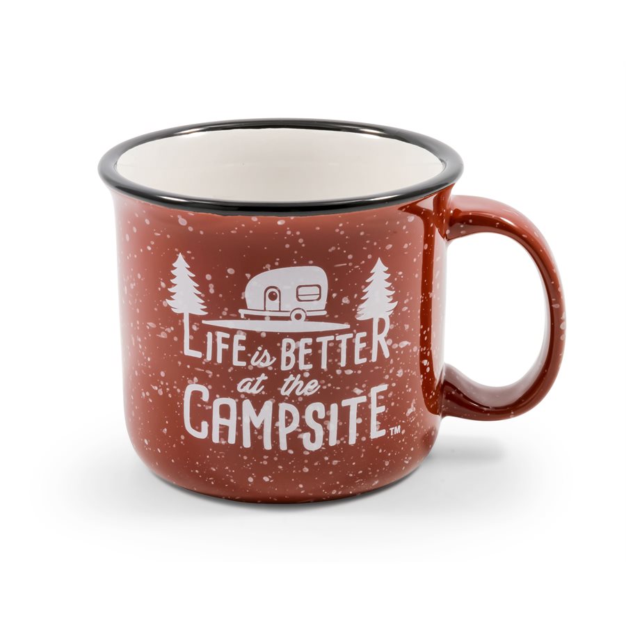 CAMCO LIBATC- MUG  SPECKLED RED [53235]