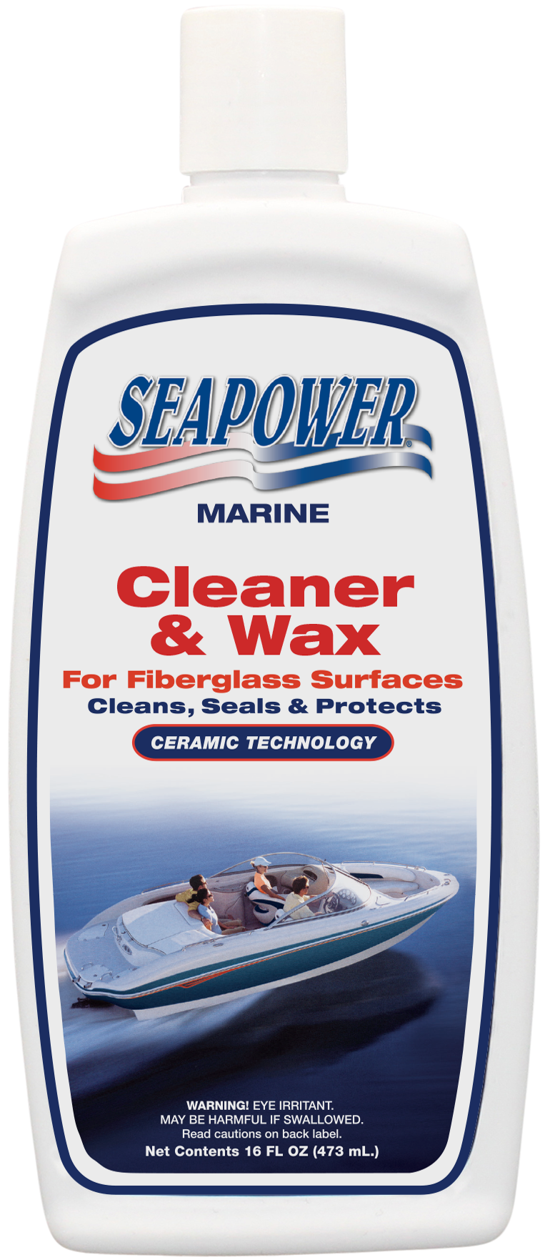 T.R. INDUSTY SEAPOWER CLEANER & WAX - 16 OZ (473 [SP-16]