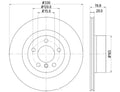 HELLA DISC BRAKE ROTOR HIGH CARBON [355119542]