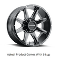 RACELINE STRYKER SATIN BLACK MILLED 20X9 6X1 [954M-29065+18]