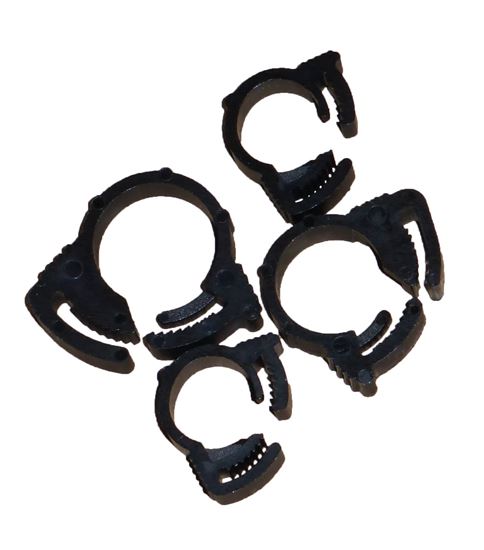 HELIX RACING 100PC ASSORT. NYLON RATCHET CLAMPS [111-2120]