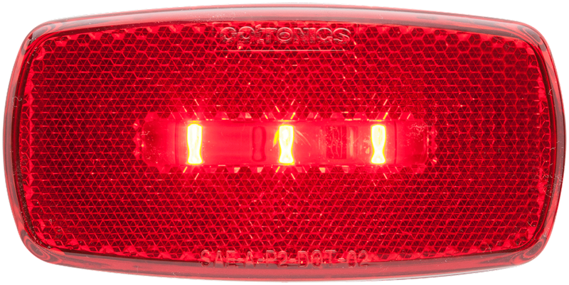 OPTRONICS LED MARK LIGHT;OVAL;BLK BSE;RED; [MCL32RBBP]