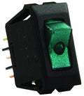 JR Products Illum on/Off Sw  GRN/Bk [13695]