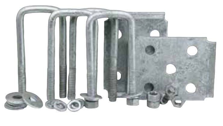 DEXTR MARINE AXLE TIE PLATE KIT    FOR 2-3/8' DI [81180]