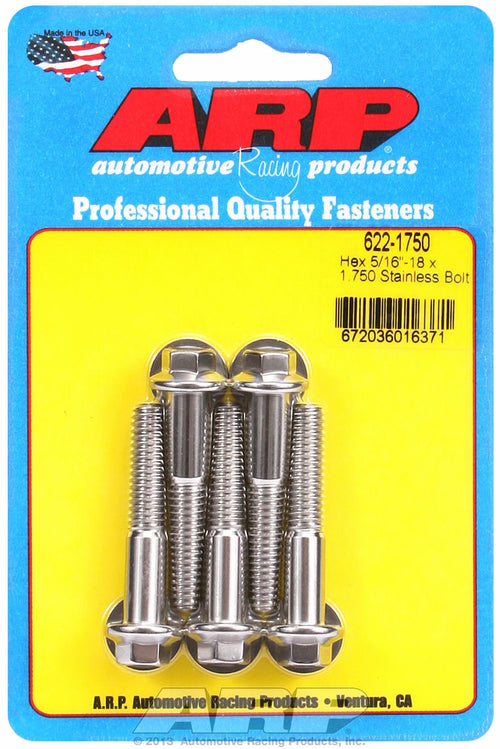 ARP HEX BLT 5/16-18X1.750PK/5 [622-1750]