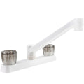 DURA FAUCET TWO     W/SMOKED  SWHITE [DF-PK600S-WT]