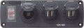 BLUE SEA PANEL ACC H2O 2 USBS & SCKT [4365-BSS]