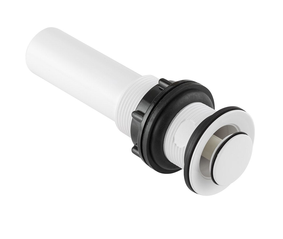 DURA FAUCET RV LAV SINK POP-UP NO OVERFLOW - WH [DF-PU202-WT]