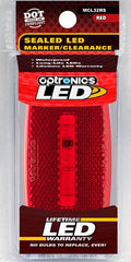 OPTRONICS LED M/C;OVAL;WHT; RED [MCL32RS]