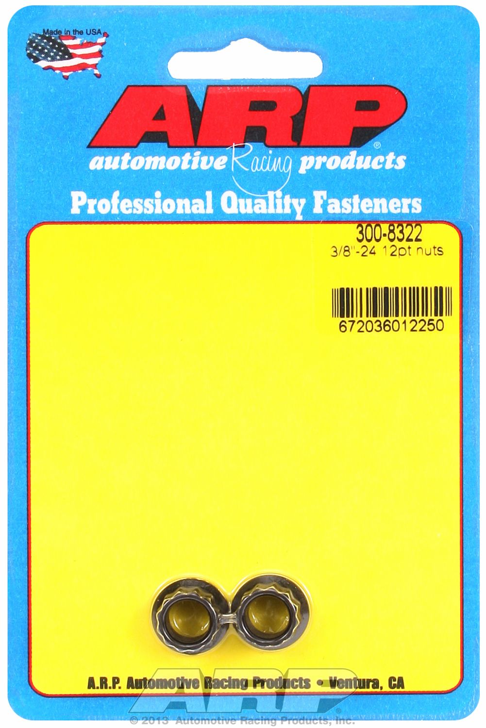 ARP 3/8-24 STAINLSS 12PT NUT [400-8302]