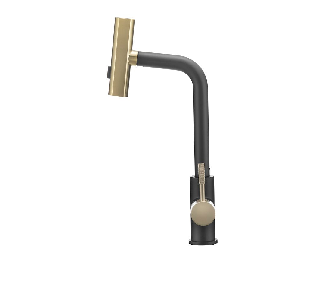 DURA FAUCET RAINFALL PULL-DOWN RV KITCHEN FAUCE [DF-MK511X-MBMG]