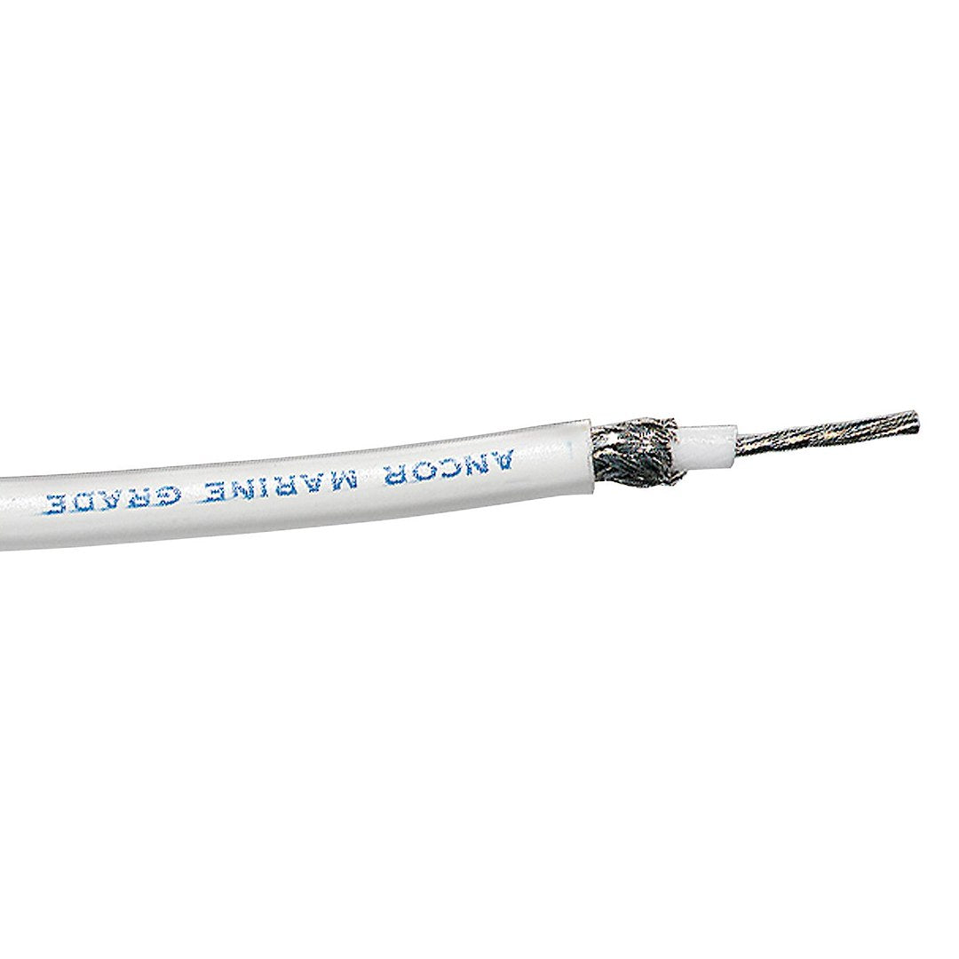 ANCOR COAXIAL CABLE  RG 8X  WHITE - 100FT [151510]