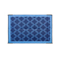 CAMCO OUTDOOR MAT 6X9 LATTICE BLUE [42876]